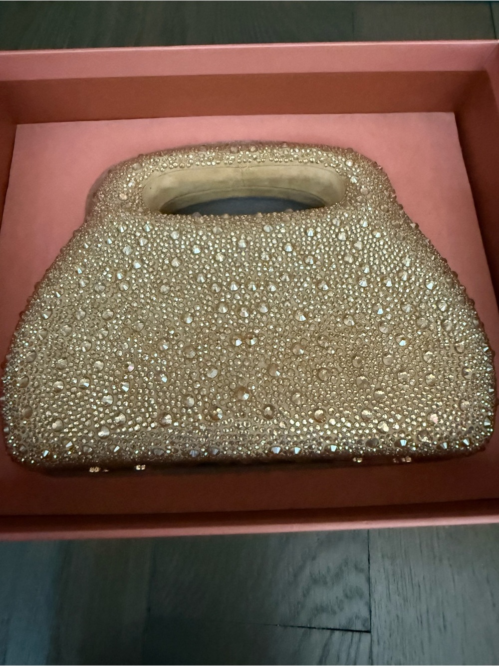 Cult Gaia Mimi Crystal Embellished Leather Bag NEW w plastic on, dustbag and box - Picture 9 of 10
